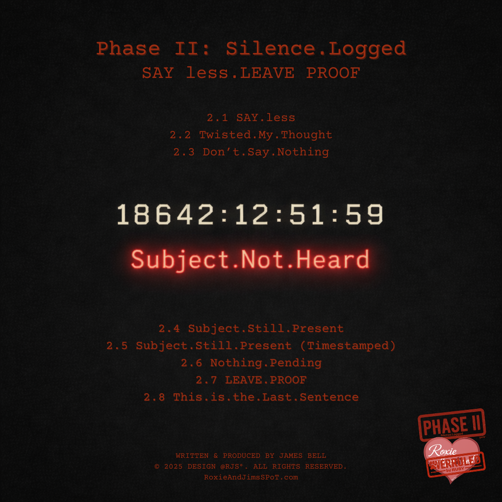 Say Less. Leave Proof. — Back Cover