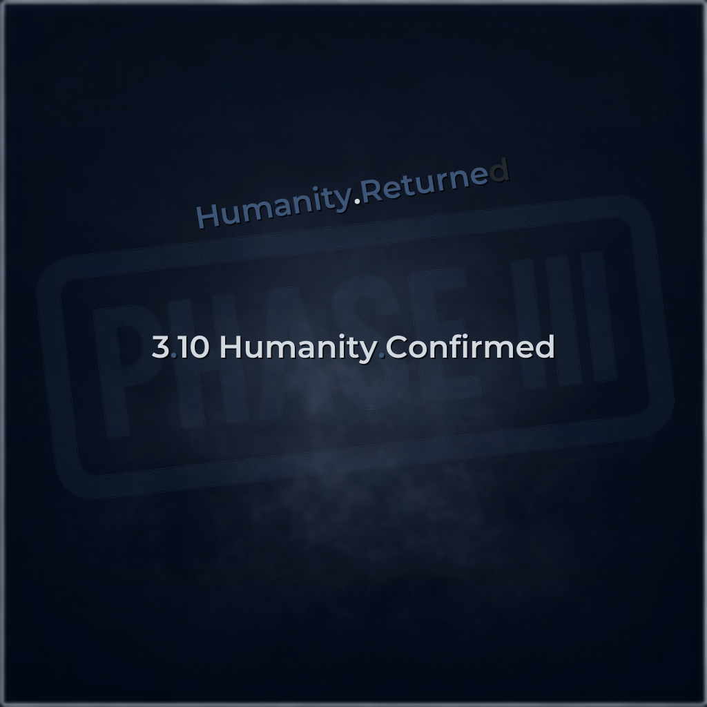 Track 3.10 — Humanity.Confirmed — Track Art